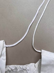 DEFECT | Lea Linen Top in White in S