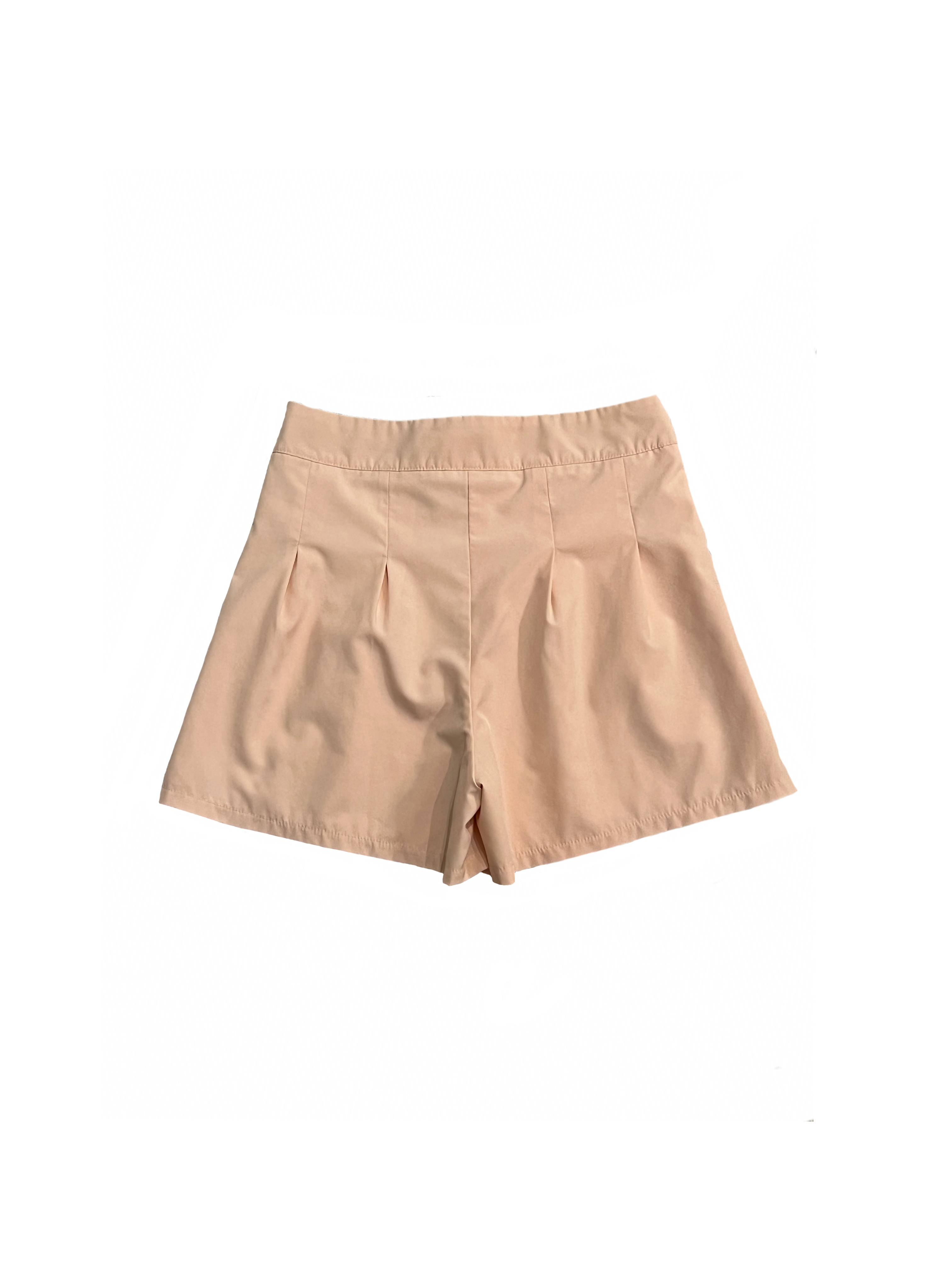Parfait Pleated Shorts in Peach