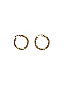 Maison Twisted Hoops in Gold